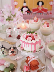 ひな祭りパーティー 雛ケーキ