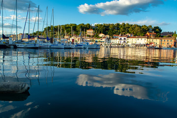 August 13, 2018, small fishermans and yacht haven, marina in Saint-Mandrier-sur-Mer, Provence,...