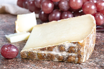 Ossau-Iraty or Esquirrou sheep cheese produced in south-western France, Northern Basque Country
