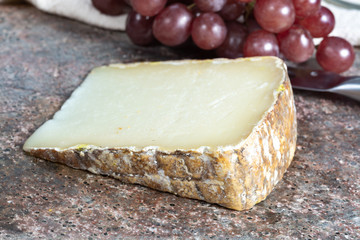 Ossau-Iraty or Esquirrou sheep cheese produced in south-western France, Northern Basque Country