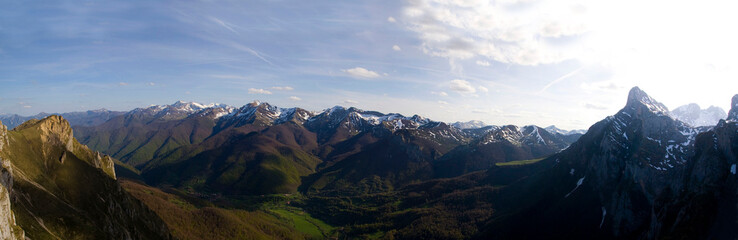 Fototapeta premium Fuente De, Picos de Europa National Park, Cantabria, Spain