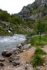 Cares Canyon. Picos de Europa National Park, Le—n province, Castilla-Le—n, Spain