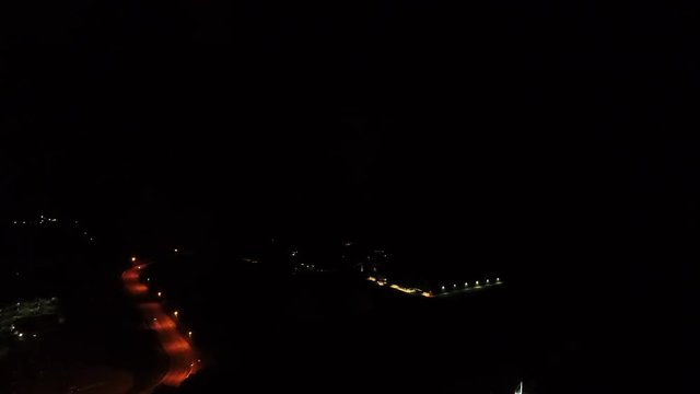 Aerial, Corbin Kentucky night time fireworks