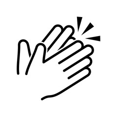 Clapping hand icon