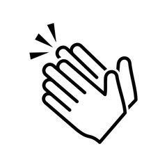 Clapping hand icon