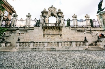 Obraz premium courtyard in budapest