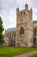 Fototapeta premium The North Tower of Exeter Cathedral. Exeter. Devon. England