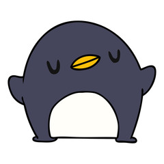 cartoon kawaii of a cute penguin