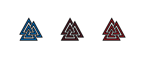 Valknut symbol logo