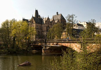Philipps University, old university, Marburg, Hesse, Germany