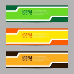 Modern Banner Design Template. Vector Illustration. Eps 08.