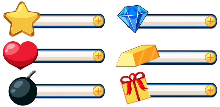 Set of game elemant