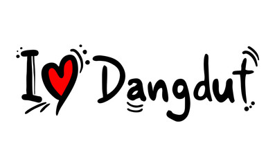 Dangdut music style love