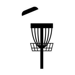 Obraz na płótnie Canvas Disc golf sport symbol