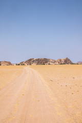Fototapeta na wymiar desert road, Damaraland