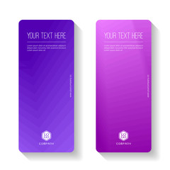 Colorful Gradient Abstract business banner template, vertical banner cards set.