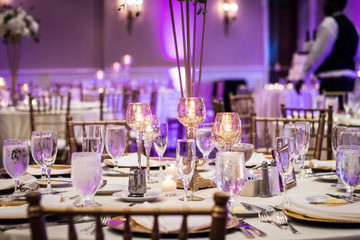 Floral Wedding Accessories and Table Settings