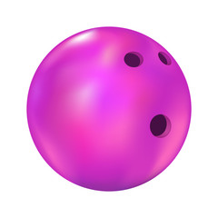 pink bowling ball draw
