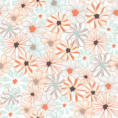 floral pastel texture seamless repeating pattern design