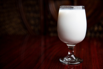 Coconut Milk in a Glass