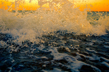 beauty of sea at sunset