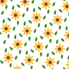 decorative flowers and leaves background