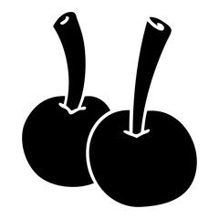quirky flat symbol cherries
