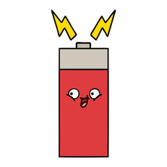 cute cartoon battery