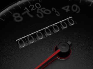 3D rendering. Arrow speedometer