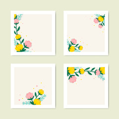 Spring floral illustration collection