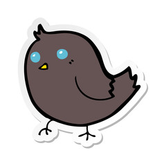sticker of a cartoon bird