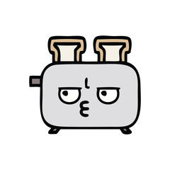 cute cartoon of a toaster