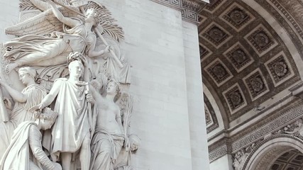 The Triumph of Napoleon in 1810, Frieze Decorating l'Arc de Triomphe, Paris, France. By Jean-Pierre Cortot.