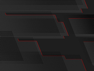 Red and black vector geometric background 
