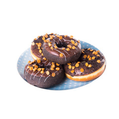 donut or donut with concept on a background.