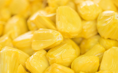 Pile of peeled Jackfruit