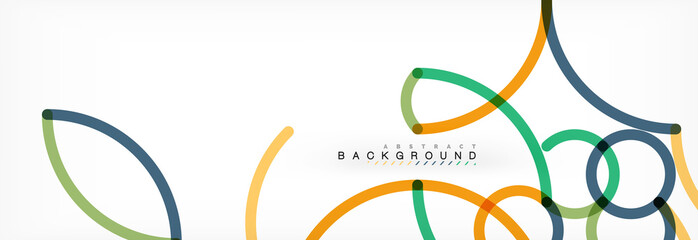 Abstract color lines on white. Modern colorful flow poster wave. Art design for your project