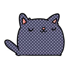 cartoon of cute kawaii cat