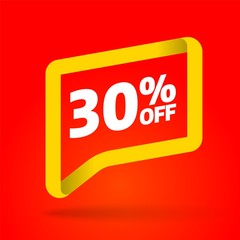 Sale banner template design. Special offer. Vector illustration.