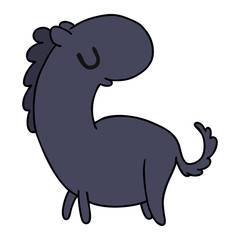 cartoon kawaii of a cute horse