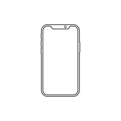 Modern Smartphone icon. Vector illustration, flat design.