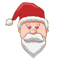 santa face graphic cartoon