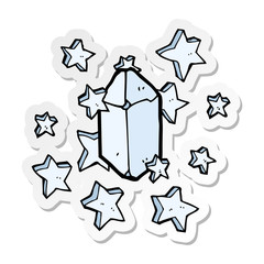 Obraz premium sticker of a cartoon crystal