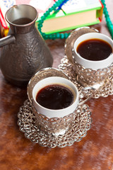 cup of turkish coffee on the table