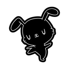 cartoon icon kawaii cute furry bunny