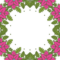 Vector illustration various forms of flower frames blooms hand drawn