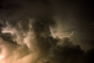 Fototapeta na wymiar Lightning storm