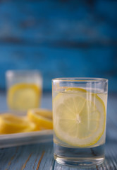 Limoncello in glasses