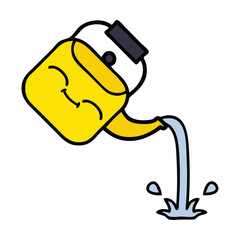 cute cartoon pouring kettle