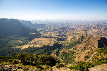 Fototapeta na wymiar Simien mountain view